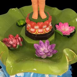 Chậu Tắm Phật Đản Sanh Thủy Liên, Chất Liệu Composite, Cao 42cm Rộng 80cm (Chưa Gồm Tượng Phật) 1 04 20 6 1