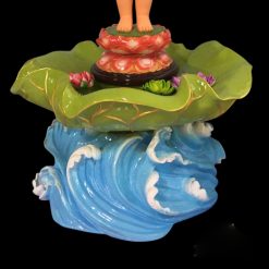 Chậu Tắm Phật Đản Sanh Thủy Liên, Chất Liệu Composite, Cao 42cm Rộng 80cm (Chưa Gồm Tượng Phật) 2 05 19 8 1