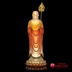 Tượng Đức Địa Tạng Vương Đứng Chất Liệu Đồng Đài Loan, Cao 30cm 4 4 49