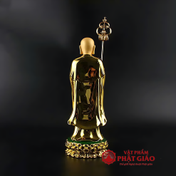 Tượng Địa Tạng Vương Bồ Tát Đứng, Chất Liệu Composite Sơn Vàng, Cao 25cm 4 4 52