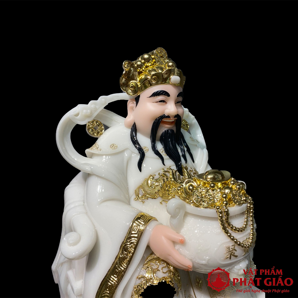 Tượng Thần Tiên Ôm Chậu Tiền Vàng Đế Vuông Trắng Viền Vàng 20cm, 25cm, 30cm, 40cm, 48cm 10 9 Tuong Than tien xanh ngoc vien vang 0005 z2220367123490 b47fe690d3ba52459c4cddfb95ffc749