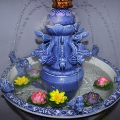 Bo Chau Tam Dan Sanh Bang Gom Su Men Tim Cao 96cm Khong Tuong 4