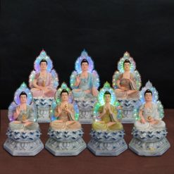 Bo Tuong Duoc Su Ngoi Dai Sen Cao Cap Chat Lieu Composite Cao 70cm 3