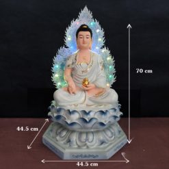 Bo Tuong Duoc Su Ngoi Dai Sen Cao Cap Chat Lieu Composite Cao 70cm 7