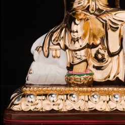 Bộ Tượng Hoa Nghiêm Tam Thánh Bằng Đồng Dát Vàng, Cao 27cm (Tổng Lá Đề Cao 31cm) 11 Bo Tuong Hoa Nghiem Tam Thanh Bang Dong Dat Vang Cao 27cm Tong La De Cao 31cm 3