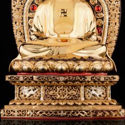 Bộ Tượng Hoa Nghiêm Tam Thánh Bằng Đồng Dát Vàng, Cao 27cm (Tổng Lá Đề Cao 31cm) 10 Bo Tuong Hoa Nghiem Tam Thanh Bang Dong Dat Vang Cao 27cm Tong La De Cao 31cm 4