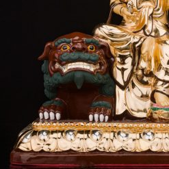 Bộ Tượng Hoa Nghiêm Tam Thánh Bằng Đồng Dát Vàng, Cao 27cm (Tổng Lá Đề Cao 31cm) 7 Bo Tuong Hoa Nghiem Tam Thanh Bang Dong Dat Vang Cao 27cm Tong La De Cao 31cm 7