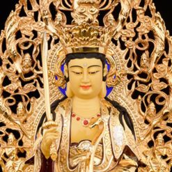 Bộ Tượng Hoa Nghiêm Tam Thánh Bằng Đồng Dát Vàng, Cao 33cm (Tổng Lá Đề Cao 40cm) 6 Bo Tuong Hoa Nghiem Tam Thanh Bang Dong Dat Vang Cao 33cm Tong La De Cao 40cm 11