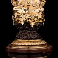 Bộ Tượng Hoa Nghiêm Tam Thánh Bằng Đồng Dát Vàng, Cao 33cm (Tổng Lá Đề Cao 40cm) 9 Bo Tuong Hoa Nghiem Tam Thanh Bang Dong Dat Vang Cao 33cm Tong La De Cao 40cm 8