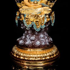 Bộ Tượng Hoa Nghiêm Tam Thánh Bằng Đồng Dát Vàng, Cao 68cm (Tổng Lá Đề 90cm) 11 Bo Tuong Hoa Nghiem Tam Thanh Bang Dong Dat Vang Cao 68cm Tong La De 90cm 8