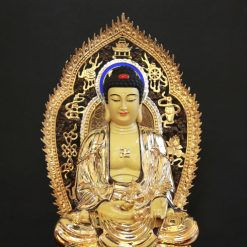 Bộ Tượng Hoa Nghiêm Tam Thánh Bằng Đồng Dát Vàng, Cao 88cm (Tổng Lá Đề Cao 106cm) 8 Bo Tuong Hoa Nghiem Tam Thanh Bang Dong Dat Vang Cao 88cm Tong La De Cao 106cm 20