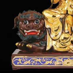 Bộ Tượng Hoa Nghiêm Tam Thánh Bằng Đồng Dát Vàng, Cao 88cm (Tổng Lá Đề Cao 106cm) 4 Bo Tuong Hoa Nghiem Tam Thanh Bang Dong Dat Vang Cao 88cm Tong La De Cao 106cm 24