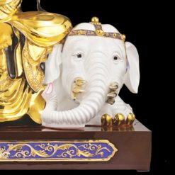 Bộ Tượng Hoa Nghiêm Tam Thánh Bằng Đồng Dát Vàng, Cao128 cm (Tổng Lá Đề Cao 157cm) 5 Bo Tuong Hoa Nghiem Tam Thanh Bang Dong Dat Vang Cao128 cm Tong La De Cao 157cm 11 1