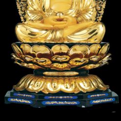 Bộ Tượng Hoa Nghiêm Tam Thánh Bằng Đồng Dát Vàng, Cao128 cm (Tổng Lá Đề Cao 157cm) 11 Bo Tuong Hoa Nghiem Tam Thanh Bang Dong Dat Vang Cao128 cm Tong La De Cao 157cm 3 1