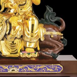 Bộ Tượng Hoa Nghiêm Tam Thánh Bằng Đồng Dát Vàng, Cao128 cm (Tổng Lá Đề Cao 157cm) 7 Bo Tuong Hoa Nghiem Tam Thanh Bang Dong Dat Vang Cao128 cm Tong La De Cao 157cm 7 1