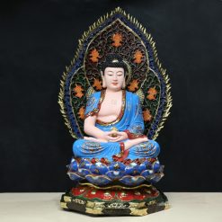 Bo Tuong Ngu Phuong Nhu Lai Ngu Tri Nhu Lai Ngoi Co La De Composit Son Thuong Cao 66cm 10