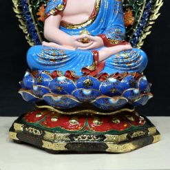 Bo Tuong Ngu Phuong Nhu Lai Ngu Tri Nhu Lai Ngoi Co La De Composit Son Thuong Cao 66cm 13