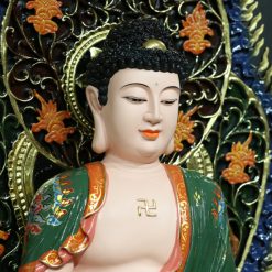 Bo Tuong Ngu Phuong Nhu Lai Ngu Tri Nhu Lai Ngoi Co La De Composit Son Thuong Cao 66cm 16