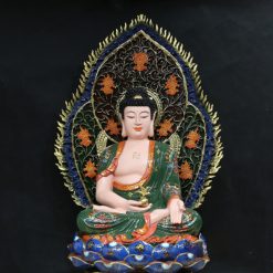 Bo Tuong Ngu Phuong Nhu Lai Ngu Tri Nhu Lai Ngoi Co La De Composit Son Thuong Cao 66cm 17