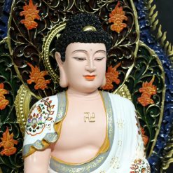 Bo Tuong Ngu Phuong Nhu Lai Ngu Tri Nhu Lai Ngoi Co La De Composit Son Thuong Cao 66cm 2