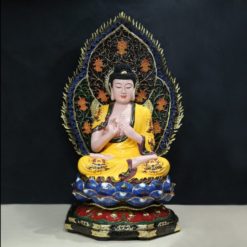 Bo Tuong Ngu Phuong Nhu Lai Ngu Tri Nhu Lai Ngoi Co La De Composit Son Thuong Cao 66cm 27