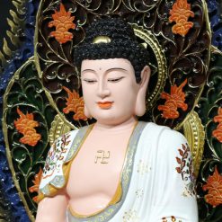 Bo Tuong Ngu Phuong Nhu Lai Ngu Tri Nhu Lai Ngoi Co La De Composit Son Thuong Cao 66cm 6