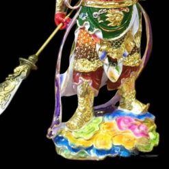 Bo Tuong Quan Cong – Vi Da Ton Thien Ho Phap Dung Composit Son Cao Cap Do Cao 25cm 3