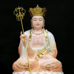 Bo Tuong Ta Ba Tam Thanh Ngoi Dai Sen Son Hoa Tiet Phu Quy Bang Bot Da Cao 40cm 6
