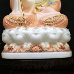 Bo Tuong Ta Ba Tam Thanh Ngoi Dai Sen Son Hoa Tiet Phu Quy Bang Bot Da Cao 40cm 7