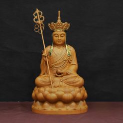 Bo Tuong Ta Ba Tam Thanh Ngoi De Sen Bang Go Huong Chuong Long Nao Cao 40cm 11