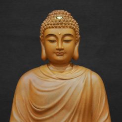 Bo Tuong Ta Ba Tam Thanh Ngoi De Sen Bang Go Huong Chuong Long Nao Cao 40cm 8