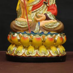 Bo Tuong Ta Ba Tam Thanh Ngoi Mau Vang Ao Do Bang Composite Cao 30cm 12