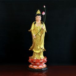 Bộ Tượng Tây Phương Tam Thánh Đứng Sơn Vàng, Đài Sen Đế Bát Giác, Chất Liệu Composite, Cao 80cm 6 Bo Tuong Tay Phuong Tam Thanh Dung Dai Sen De Bat Giac Chat Lieu Composite Cao 80cm 9