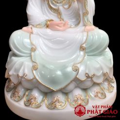 Bo Tuong Tay Phuong Tam Thanh Ngoi Bot Da Trang Xanh Nhat Vien Vang Cao