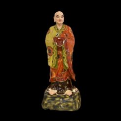 Bo Tuong Thap Bat La Han Son Mau Bang Composite Cao 1m63 De 70cm x 70cm 16