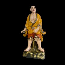 Bo Tuong Thap Bat La Han Son Mau Bang Composite Cao 1m63 De 70cm x 70cm 8