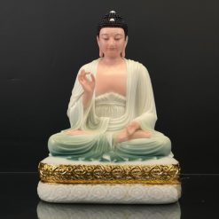 Bo Tuong That Phat Duoc Su Bang Bot Da Son Mau Vien Vang Cao 48cm 11