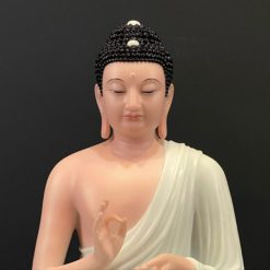 Bo Tuong That Phat Duoc Su Bang Bot Da Son Mau Vien Vang Cao 48cm 21