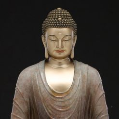 Bộ Tượng Thất Phật Như Lai Bằng Đồng Men Ấn Cổ, Cao 48cm 10 Bo Tuong That Phat Nhu Lai Bang Dong Men An Co Cao 48cm 15