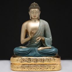 Bộ Tượng Thất Phật Như Lai Bằng Đồng Men Ấn Cổ, Cao 48cm 17 Bo Tuong That Phat Nhu Lai Bang Dong Men An Co Cao 48cm 8