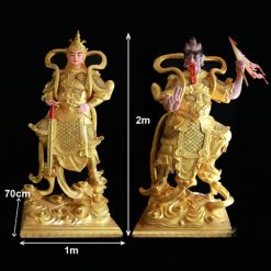 Bộ Tượng Tiêu Diện Vi Đà, Bằng Composite Vẽ Vàng, Cao 2m 6 Bo Tuong Tieu Dien Vi Da Bang Composite Ve Vang Cao 2m 8