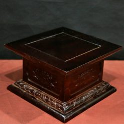 De Go Vuong Hoa Sen Bang Go Huong Mau Nau Kich Thuoc 15cm x 25cm x 25cm 4