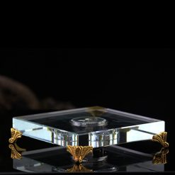 De Led Thuy Tinh 7 Mau Vuong Chan Vang Kich Co 13cm 15cm 1