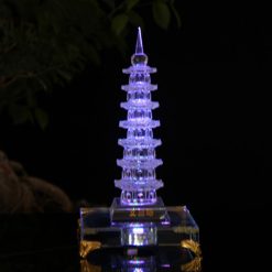 De Led Thuy Tinh 7 Mau Vuong Chan Vang Kich Co 13cm 15cm 8