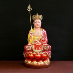 Ngài Địa Tạng Vương Bồ Tát Ngồi Mạ Sơn Đỏ Cao Cấp, Chất Liệu Composite, Cao 48cm 3 Ngai Dia Tang Vuong Bo Tat Ngoi Ma Son Do Cao Cap Chat Lieu Composite Cao 48cm 3