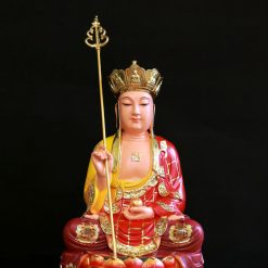 Ngài Địa Tạng Vương Bồ Tát Ngồi Mạ Sơn Đỏ Cao Cấp, Chất Liệu Composite, Cao 48cm 5 Ngai Dia Tang Vuong Bo Tat Ngoi Ma Son Do Cao Cap Chat Lieu Composite Cao 48cm 5