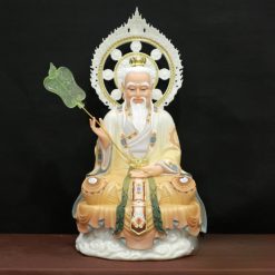 Thái Thượng Lão Quân Ngồi, Chất Liệu Bột Đá Sơn Cổ – Cao 40cm, 48cm
