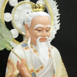Thái Thượng Lão Quân Ngồi, Chất Liệu Bột Đá Sơn Cổ – Cao 40cm, 48cm