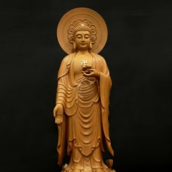 Tuong A Di Da Dung Bang Go Huong Chuong Long Nao Cao 66cm 1