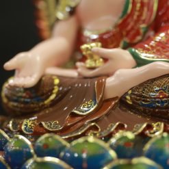 Tượng A Di Đà Ngồi Đế Vuông Có Lá Đề, Bằng Composite Sơn Cổ Cao Cấp, Cao 40cm, 48cm 5 Tuong A Di Da Ngoi De Vuong Co La De Bang Composite Son Co Cao Cap Cao 40cm 48cm 3